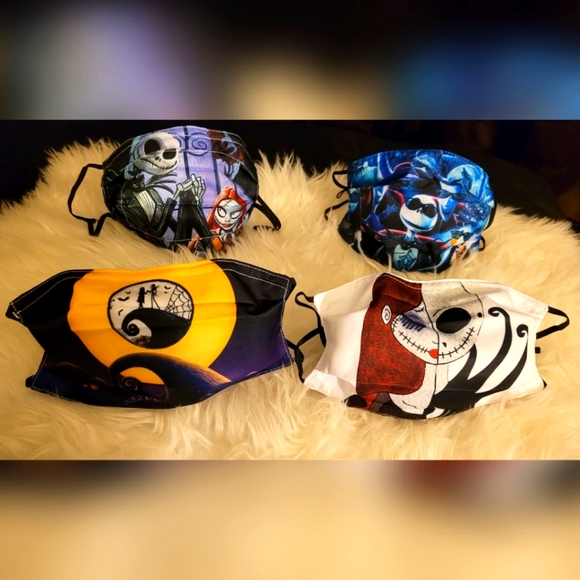 The Nightmare Before Christmas 4 Mask Set *NEW* - Picture 1 of 3